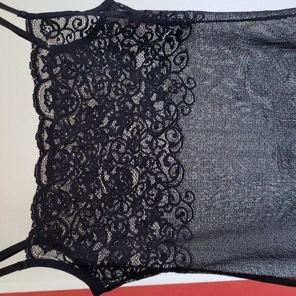 COMMANDO black lace transparent tank top small medium - Picture 6 of 8